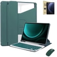 thumbnail image 1 of 360° Clear Rotatable Case + Rechargeable Keyboard & Mouse + 2 Screen Protectors for Lenovo 11” Tablets (M11 / Idea Tab 11 / K11 LTE),Green, 1 of 6
