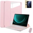 thumbnail image 1 of 360° Clear Rotatable Case + Rechargeable Keyboard & Mouse + 2 Screen Protectors for Lenovo 11” Tablets (M11 / Idea Tab 11 / K11 LTE),Pink, 1 of 6