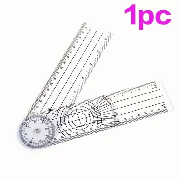 360 Colorful Protractor & Angle Measuring Template Ruler for Geometry Drafting