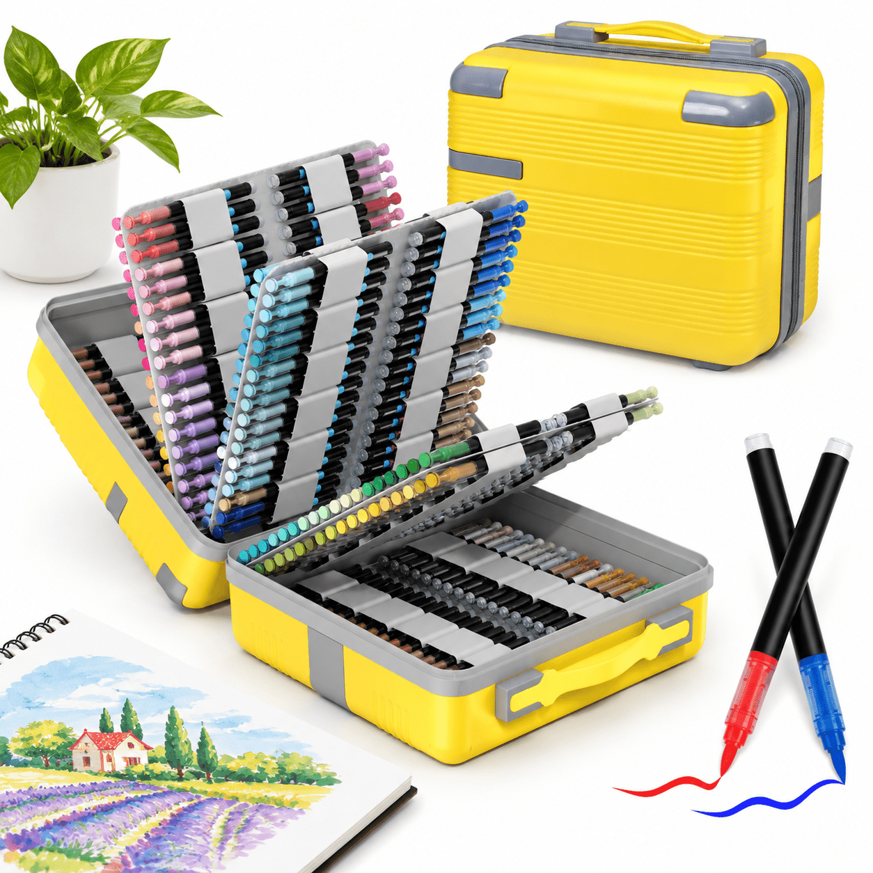 360 Colors Paint Markers with Automatic Ink Control for Art, Crafts ...