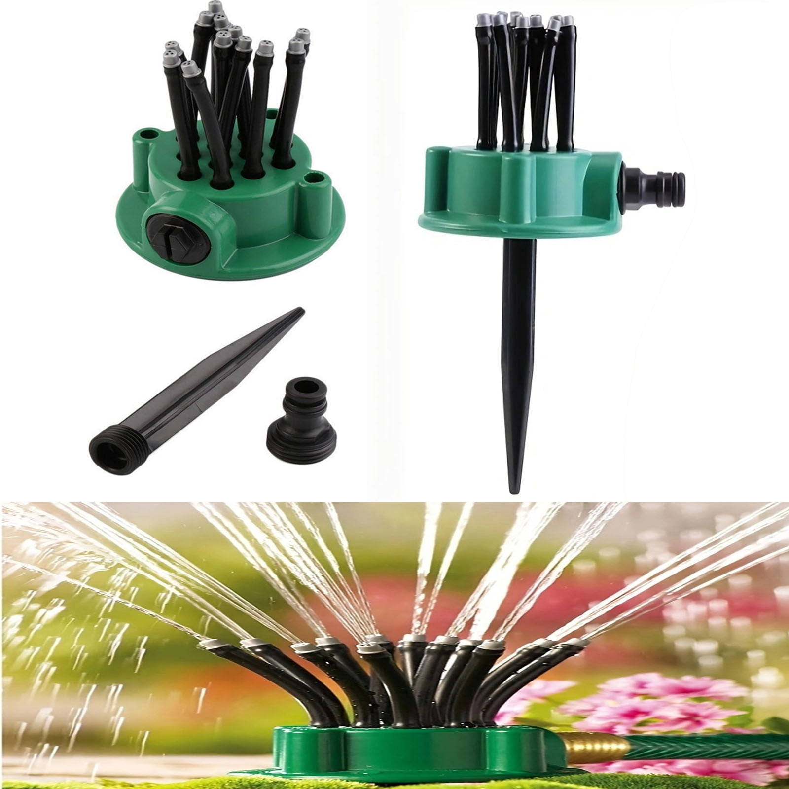 360° Coverage Precision Garden Irrigation Sprinkler, Automatic Rotating ...