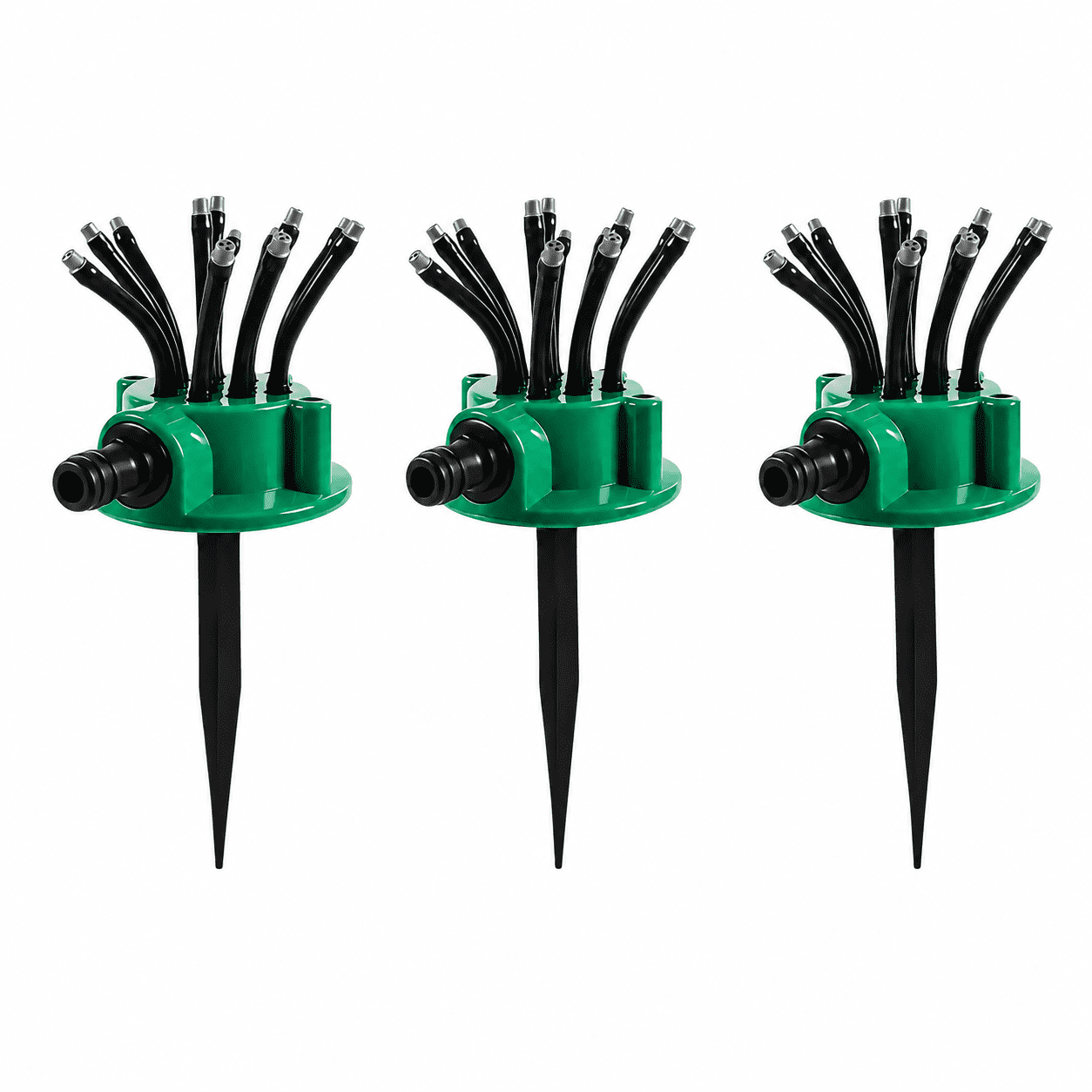 360° Coverage Precision Garden Irrigation Sprinkler, Multi-Adjustable Rotating Design with Spike Base, for Yard Lawn Flower Bed