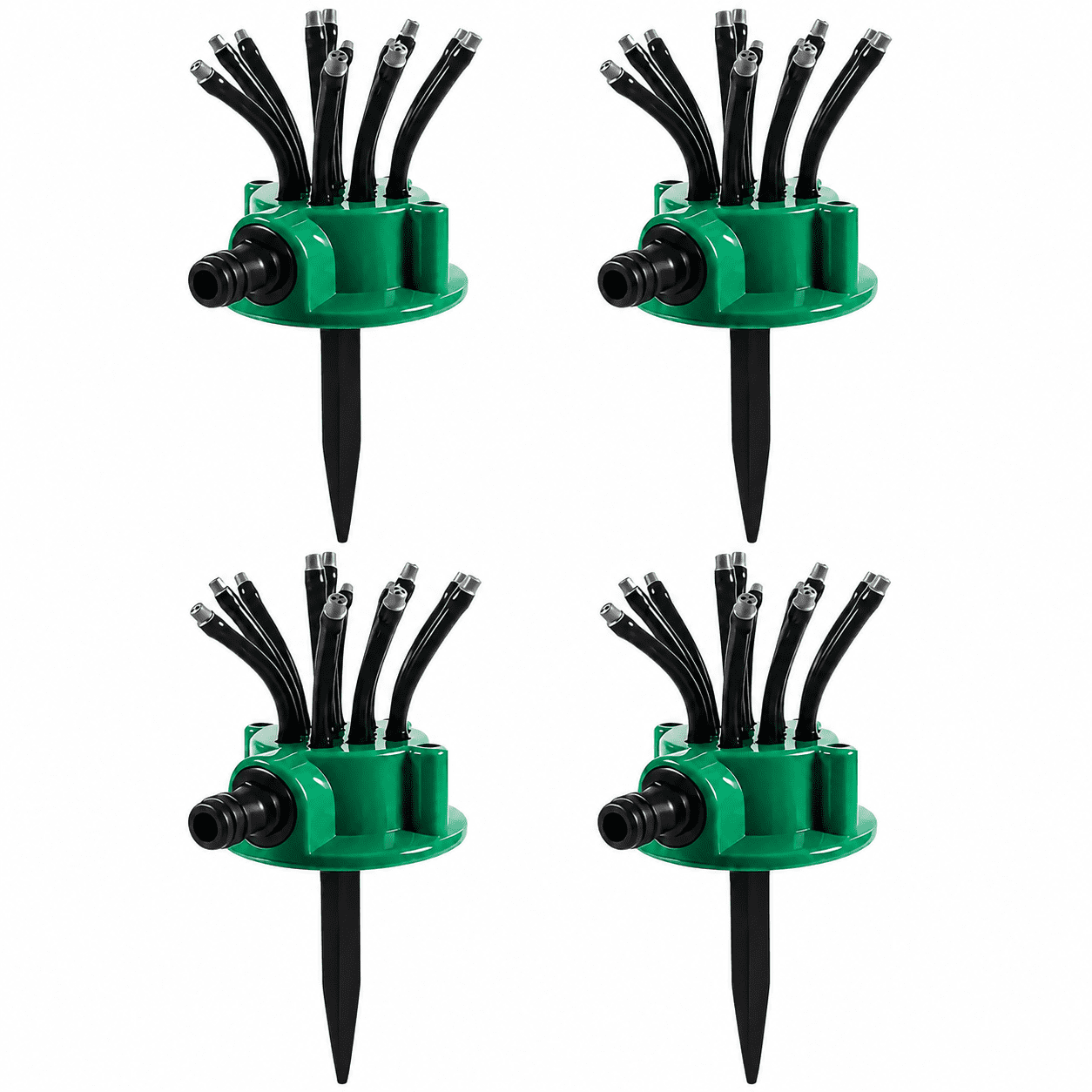 360° Coverage Precision Garden Irrigation Sprinkler, Multi-Adjustable Rotating Design with Spike Base, for Yard Lawn Flower Bed