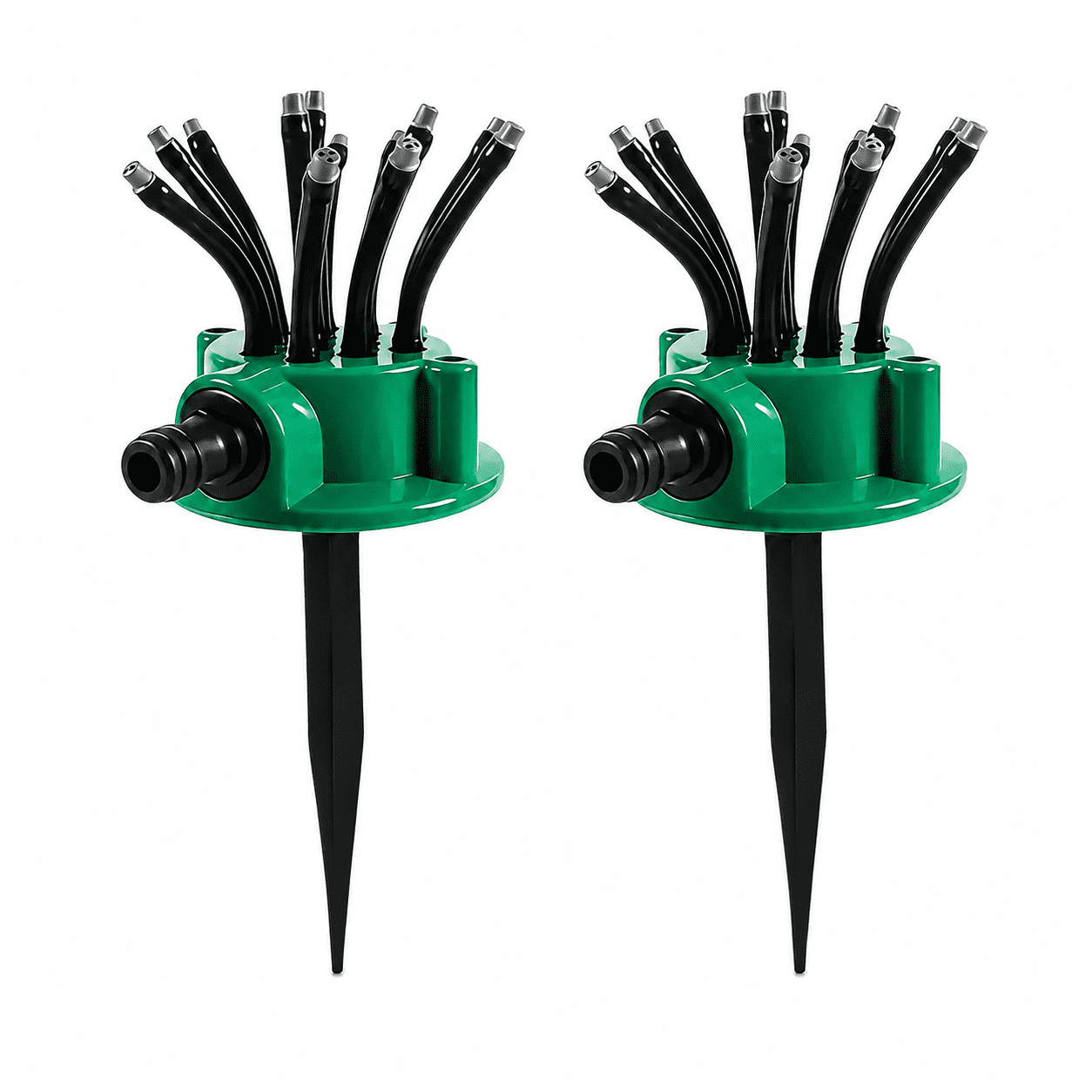 360° Coverage Precision Garden Irrigation Sprinkler, Multi-Adjustable Rotating Design with Spike Base, for Yard Lawn Flower Bed