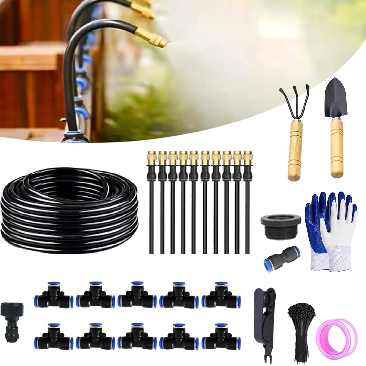 360° Curved Garden Automatic Irrigation System, Omnidirectional Smart ...