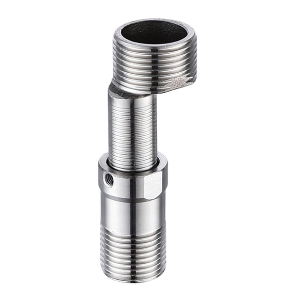 360 Degree Adjustable Angled Bents Base Universals Shower Arm Extension Stainless Steels Shower Tap Adapters Enduring