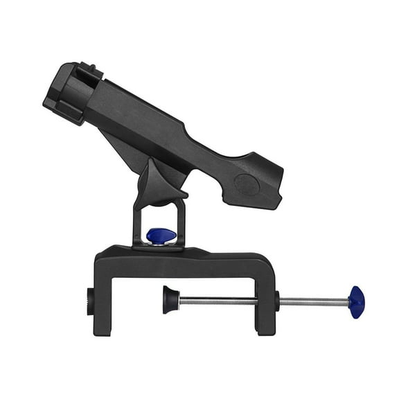 360 Degree Adjustable Fish Pole Racks Folding Holder Fishing Rod Holders for Boats with Large Clamp Opening