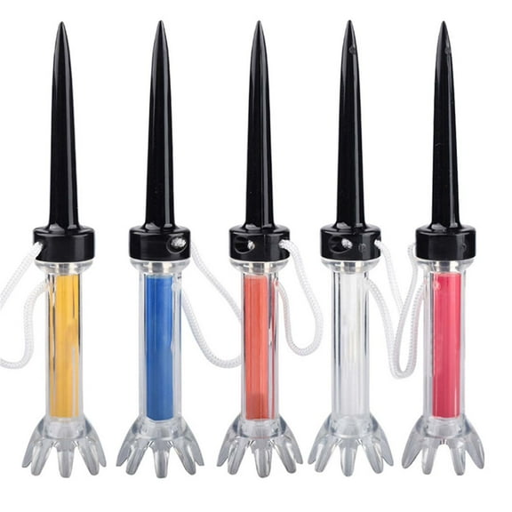 360 Degree Adjustable Golf Tee Plastic Durable Low Drag Rope Attachment Portable
