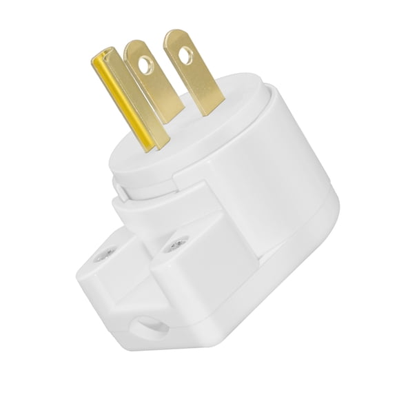360 Degree Angled Male Plug 5 15P 15A 125V Adjustable and Rewirable Connector for Flexible Installation