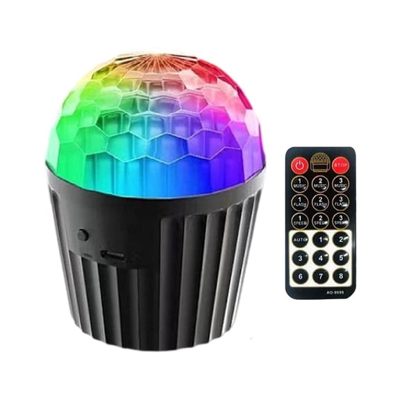 360 Degree Automatic Rotating Disco Light Crystal Ball Design Easily Setup Small Disco Light Suitable for Dance Floors