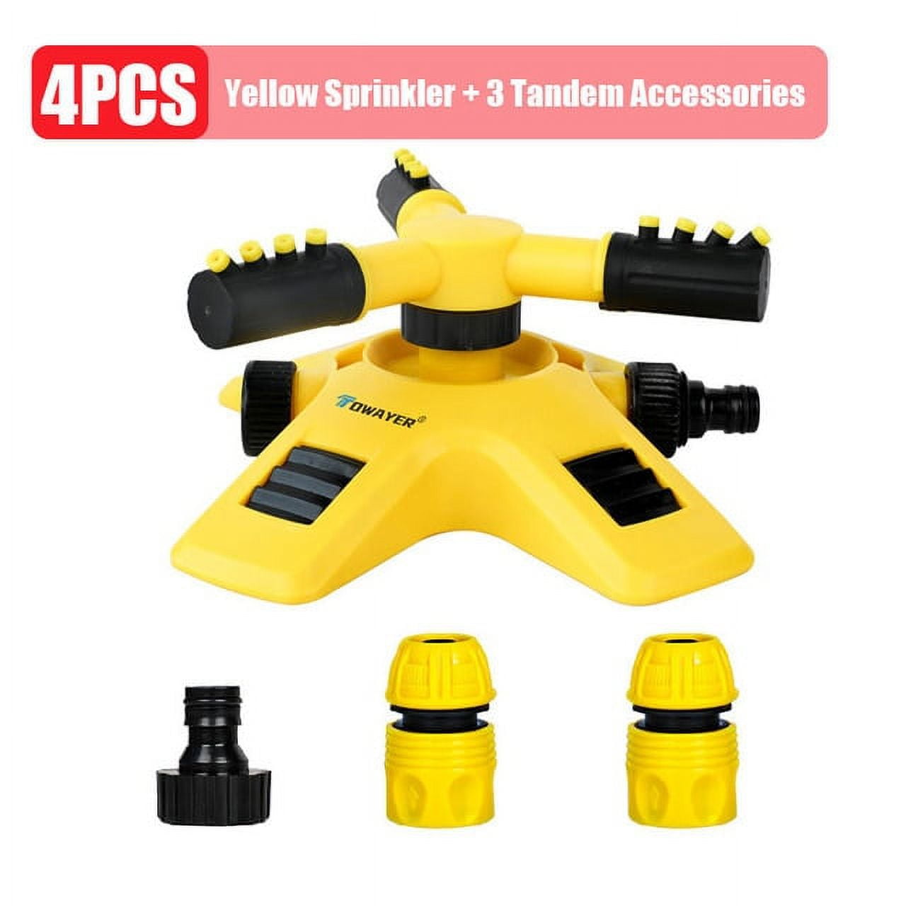 360 Degree Automatic Rotating Garden Lawn Water Sprinklers System Quick