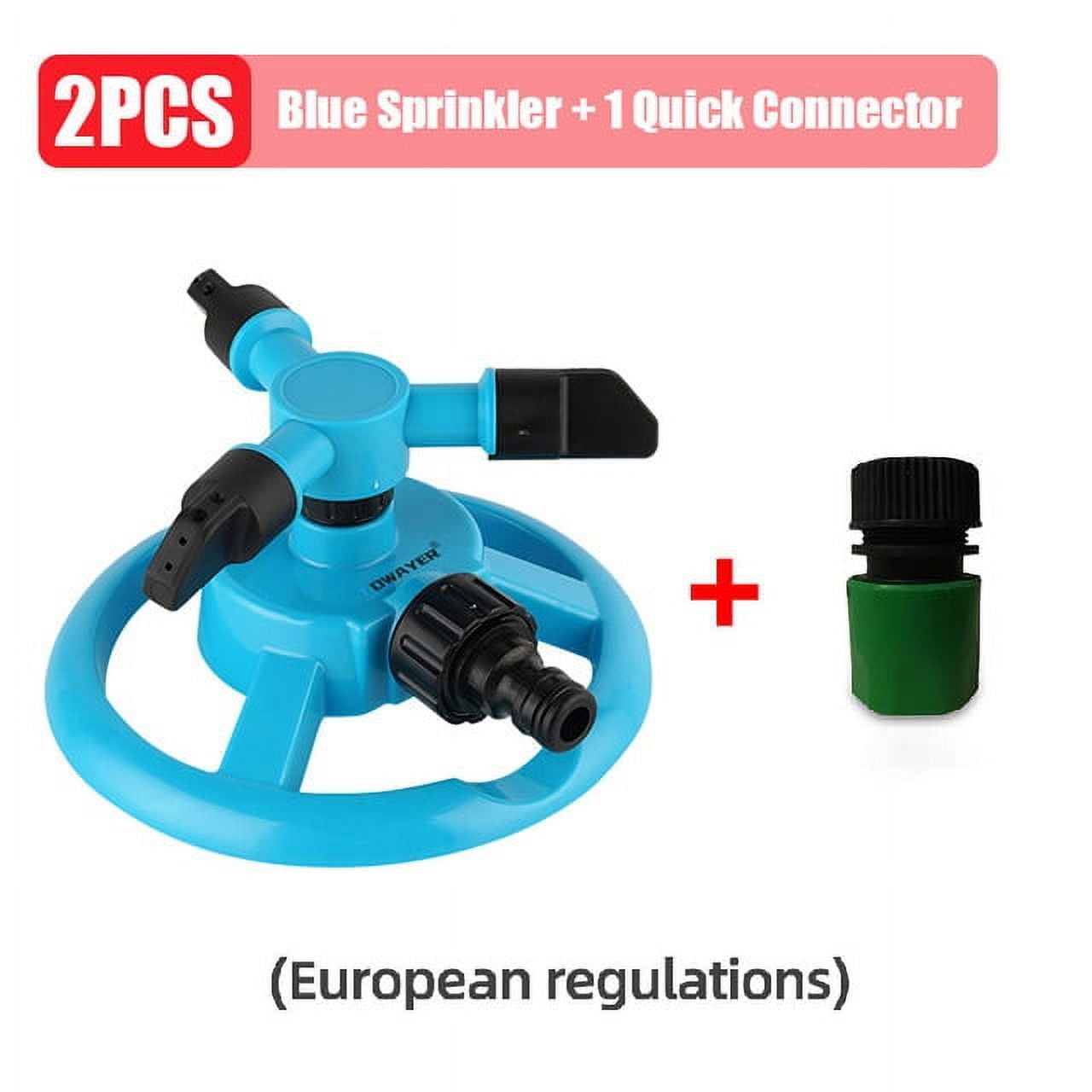 360 Degree Automatic Rotating Garden Lawn Water Sprinklers System Quick