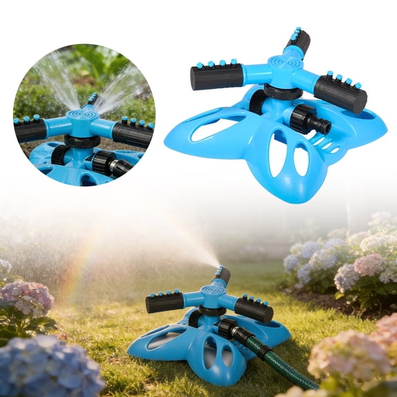 360 Degree Automatic Rotating Sprinklers for Yard Outdoor Activities, Spray Waterpark Backyard Water Toys, Splashing Fun Activity for Summer, Spray Water Toy for Dogs Pets, Irrigation and Sprinklers