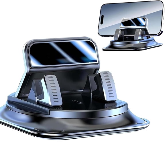 360 Degree Car Phone Holder - Non-Slip Dashboard Cell Phone Bracket - Universal Navigation Mount for Most Cars