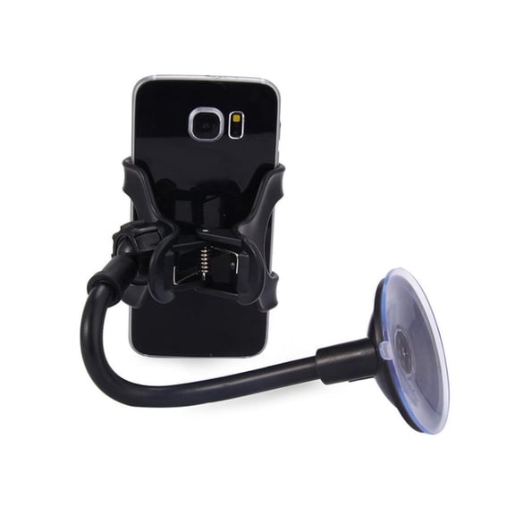 FELTECHELECTR Smartphone Car Holder with Easy Installation and 360 Degree Adjustable Arm Black