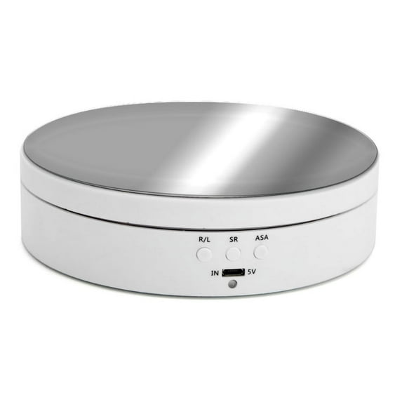 360 Degree Electric Rotating Turntable Display Stand Automatic Revolving Platform perfect for 360 Degree Images, Video,Jewelry Product Display or Cake Display