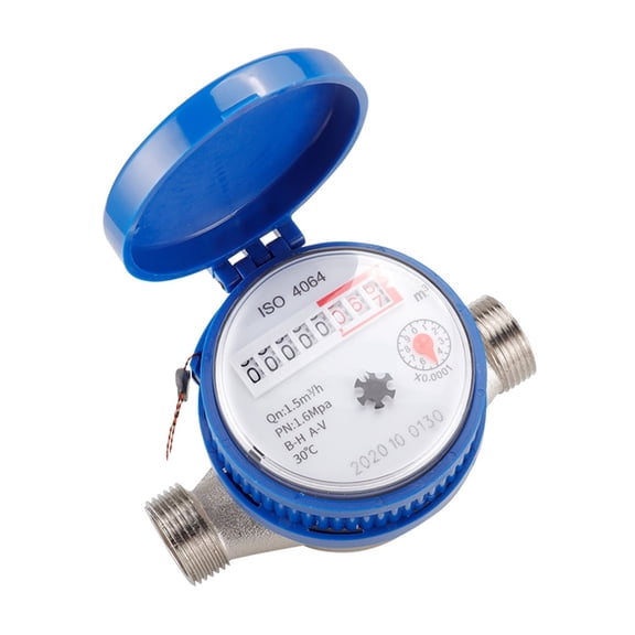 360 Degree Freely Water Meter Mechanical Rotary-Wing Combination Pointer Digital Table Water Measuring Meter For Home ,Corrosion Resistance