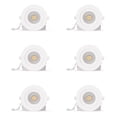 thumbnail image 1 of Infibrite 4” LED White Gimbal Trim 360-Degree LED Light Fixture, Dimmable Recessed Downlight, 3CCT, 6 Pack, 1 of 9