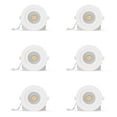 thumbnail image 1 of 360 Degree Gimbal 4 Inch 5CCT Selectable White New Construction 12 Watt 1200LM Triac Dimmable LED Recessed Downllight 6 Pack, 1 of 10