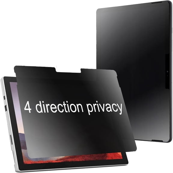 360 Degree Matte Privacy Screen Protector For Microsoft Surface Pro 7 Plus/Pro 7/ Pro 6/Pro 5/ Pro 4 12.3 inch/Pro 3 12 inch Anti-Glare Anti-Spy 4 Sides Soft Film