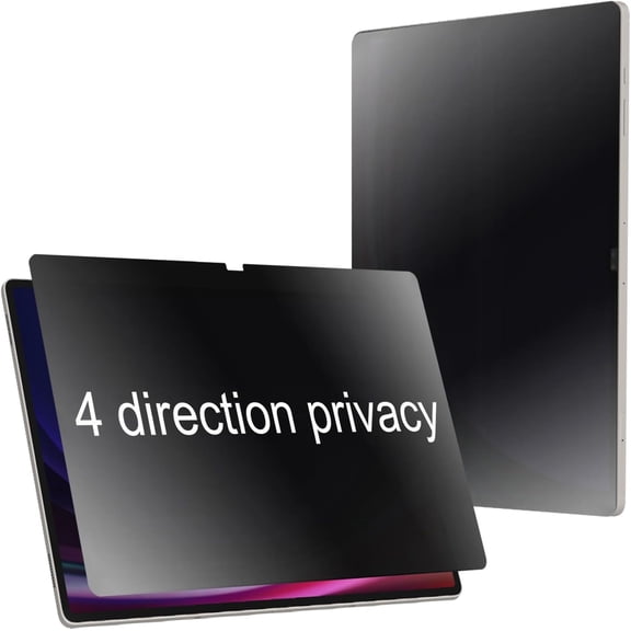 360 Degree Matte Privacy Screen Protector For Samsung Galaxy Tab S10 Plus /S9 Plus/Tab S8 Plus/Tab S9 FE Plus 2023/ Tab S7 FE 2021/Tab S7 Plus 2020 12.4 inch Anti-Glare Anti-Spy Soft Film