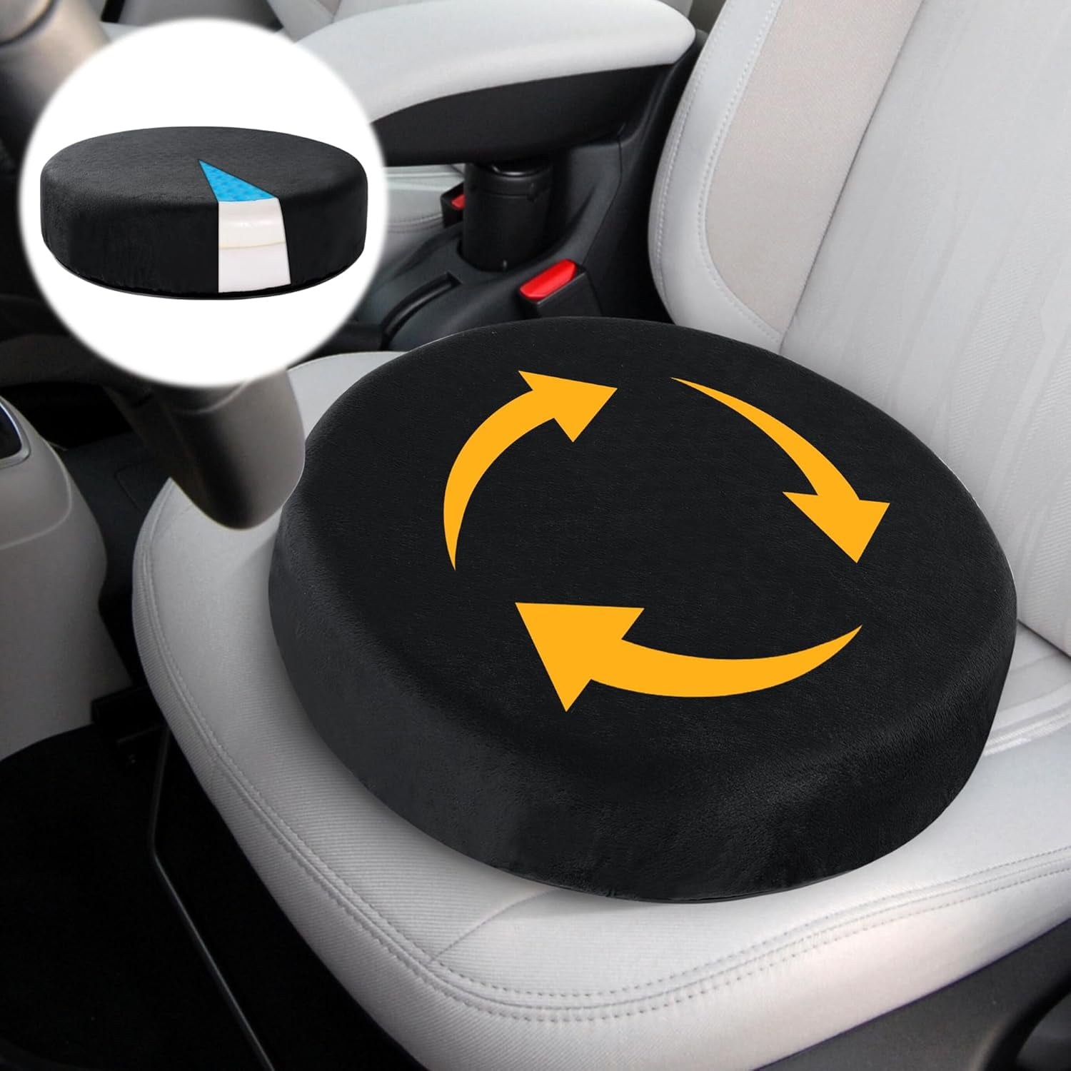 360 Rotating Seat Cushion Car Seat Rotating Revolving Cushion