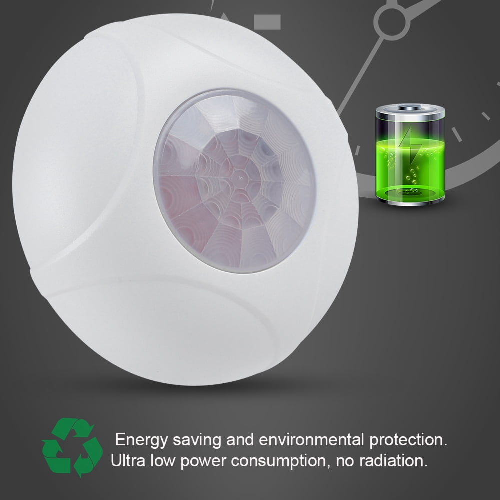 360 Degree Passive Motion Detector, Anti RFI Interference 8m Detection