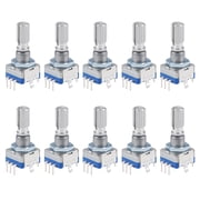 360 Degree Rotary Encoder Code Switch Digital Potentiometer EC11 7 Pins 20mm 10 pcs