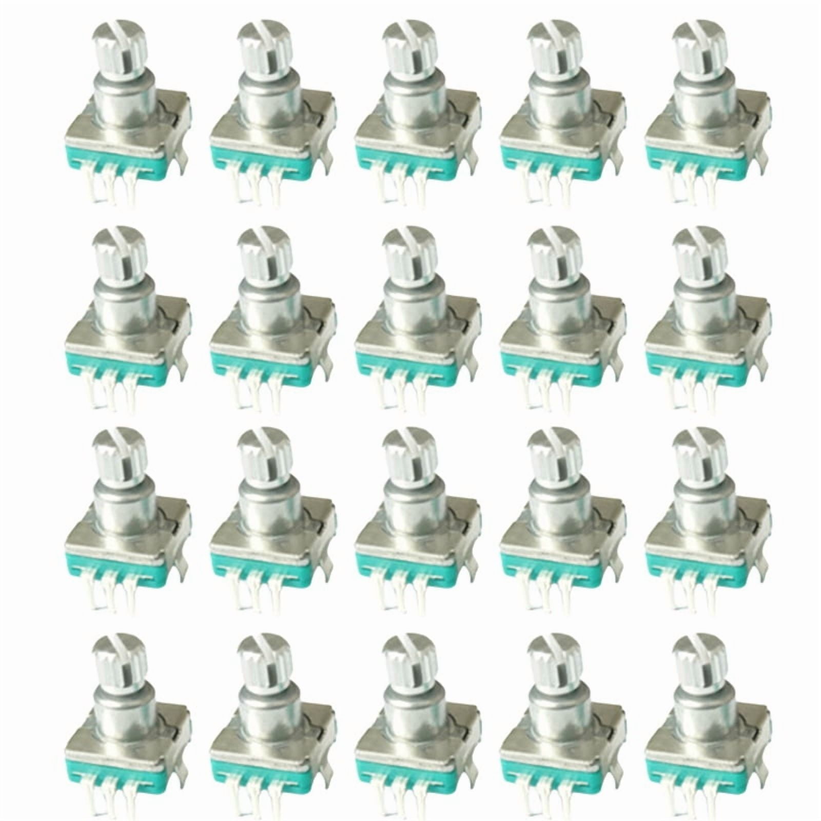 360 Degree Rotary Encoder EC11 with Push Button 5Pin 20 Positions 20 ...