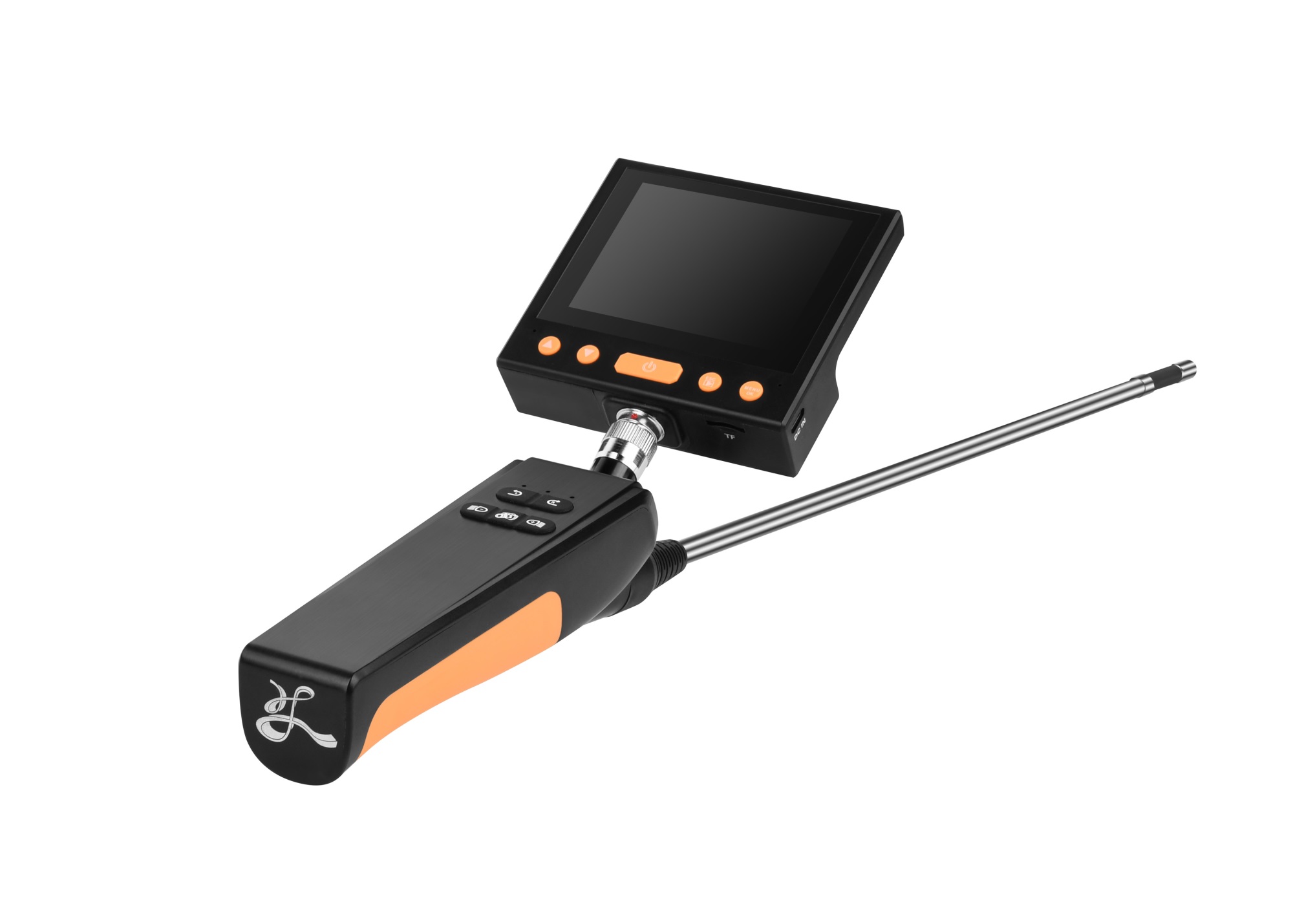 360 Degree Rotary Endoscope 8MM Rotation Sewer Endoscopic Piping Steering Inspection Camera Articulate Video Borescope For Cars for Measurement
