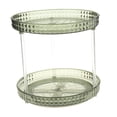 thumbnail image 1 of 360 Degree Rotatable Cosmetic Display Case, Storage Multifunction Display Stand Holder Vanity Tray for Dresser Shelf Kitchen Countertop 2 Layers Green, 1 of 8