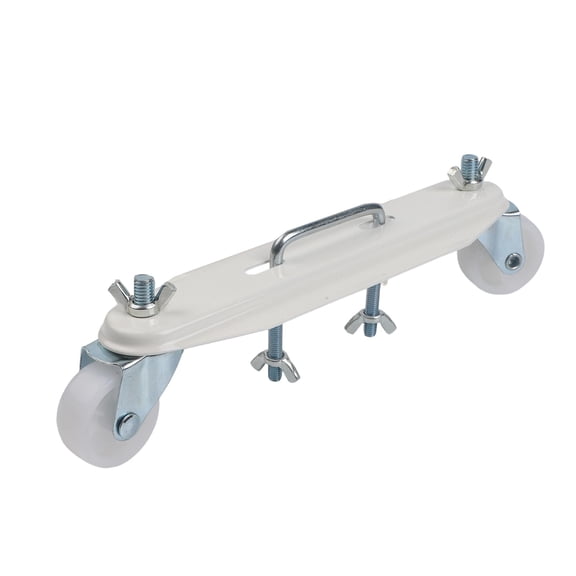 360 Degree Rotatable Electric Heater Bracket with Wheels, Black and White 2 Pack
