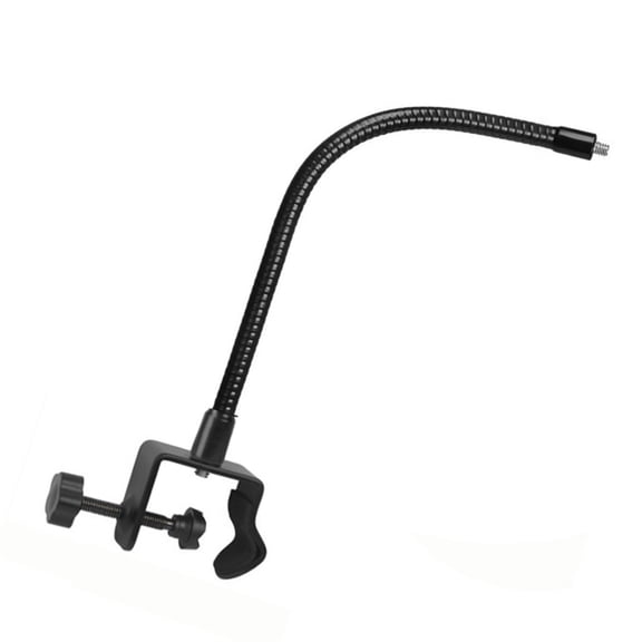 360 Degree Rotatable Metal Clip Bracket With Bendable Arm for Live Streaming Devices and Photography Gear
