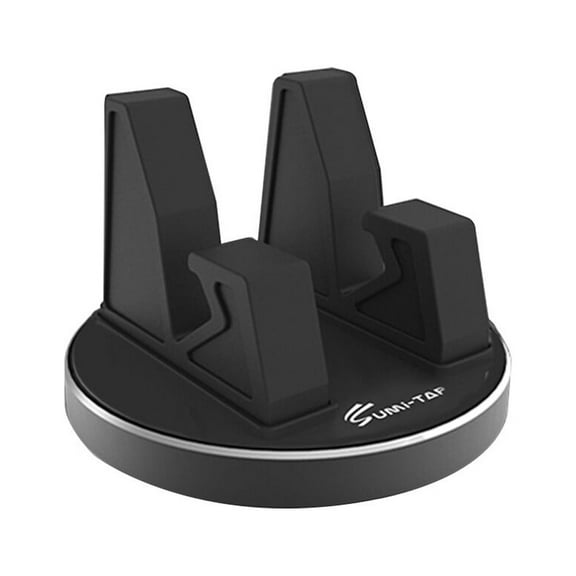 Car phone holder 360 Degree Rotatable Phone Mount Silicone Cell Phone Holder Dashboard Smartphone Stand for Car Home (Black)