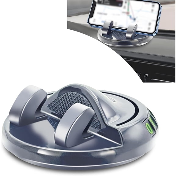 360 Degree Rotatable Reusable Traceless Nano Sticker Center Console Holder Car Mount with Parking Sign