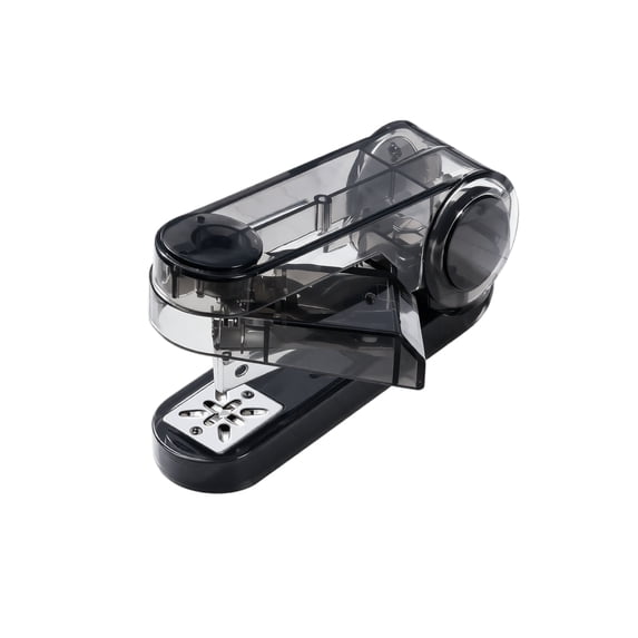 360 Degree Rotatable Stapler with Center Seam Design for Book Binding Includes 400 Staples 5.5 x 2.4 x 1.5 Inches Plastic Tool for Home Office Black