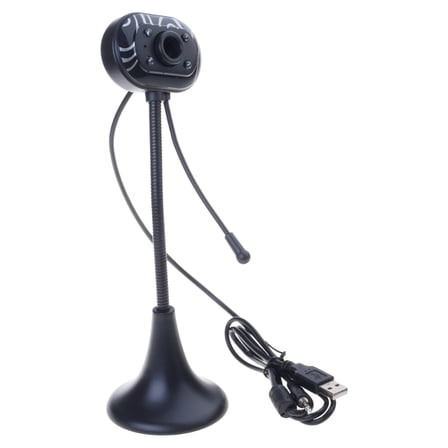 360 Degree Rotatable Webcam with Digital Microphones for Computer Accessories