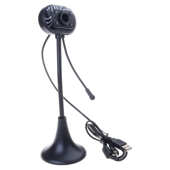360 Degree Rotatable Webcam with Digital Microphones for Computer Accessories