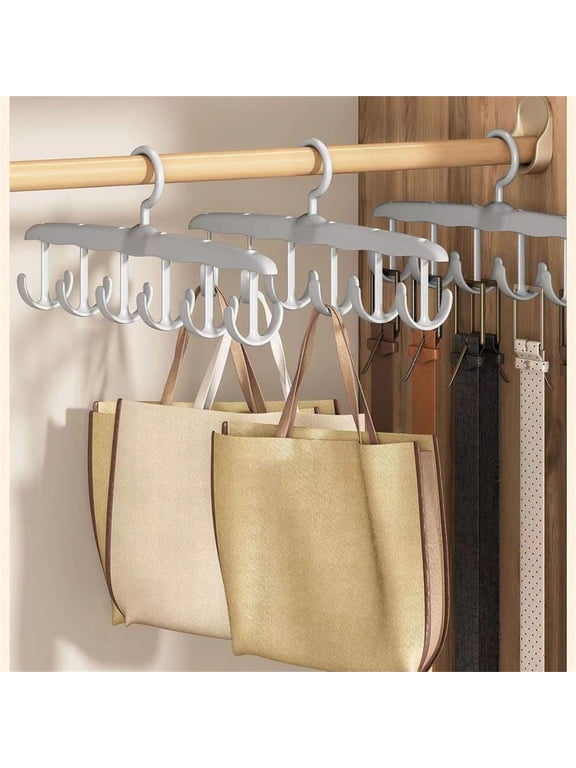 360 Degree Rotating 6 Hook Space Saving Clothes Hanger, Multifunctional HangerforUnderwear Bras Scarves Hats Belts Handbags Accessories, Closet Organization Hangers