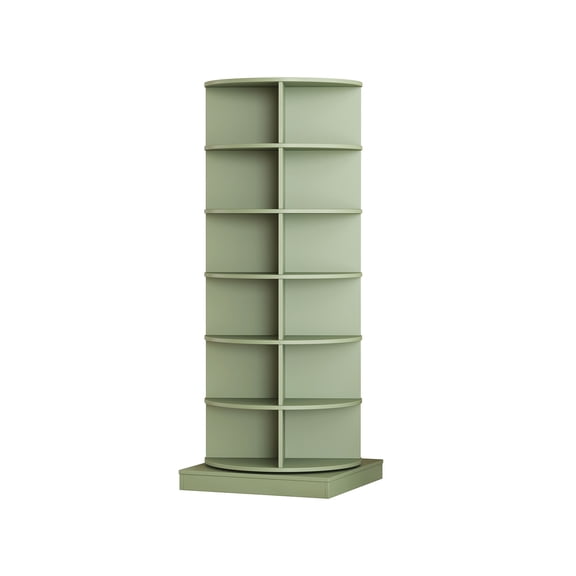 360 Degree Rotating 6-Tier Shoe Tower 24 Pairs Entryway Space Saver Shoe Organizer Rack