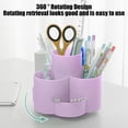 thumbnail image 1 of 360 Degree Rotating 7‑Compartment Plastic Pen Holder, Large‑Capacity Spinning Desktop Organizer, Multi‑Slot Storage Caddy for Stationery Makeup Tools for Home Office Vanity Countertop, 1 of 6
