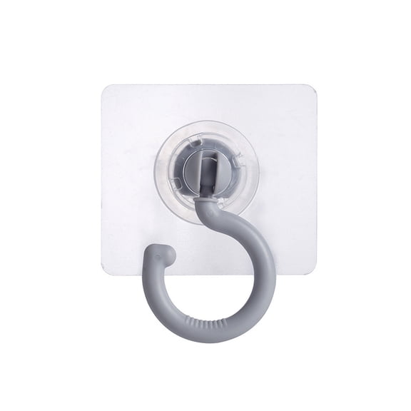 360 Degree Rotating Adhesive Ceiling Hook for Mosquito Net Curtain Coat Hat Gray 1 Pack