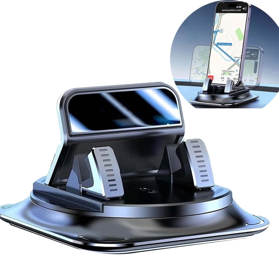 CLIQKWEN 360 Degree Rotating Car Phone Holder - Dashboard Non-Slip Cell Phone Bracket - Universal for Most Cars