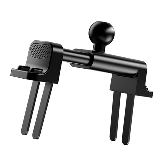 360 Degree Rotating Car Phone Mount Antivibration Clip Secure Single Hand Installation Spring Loaded Vent Grip