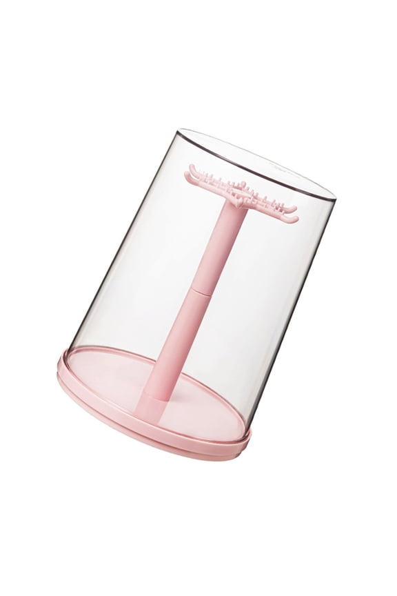 360 Degree Rotating Clear Display Case For Collectibles Dustproof Storage Box With Plastic Base Collectible Showcase