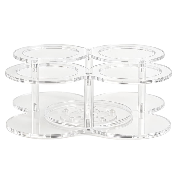 360 Degree Rotating Coffee Syrup Bottle Holder Storage Rack For Storing Liquid Condiments And Sauces