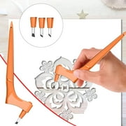 360-Degree Rotating Craft Cutter Pen,Stainless Steel Craft Cutting Tool with 15/30/45 Degree Blades for Stencils and Scrapbooks,DIY Craft Tools,Craft Cutter,G,1 Set