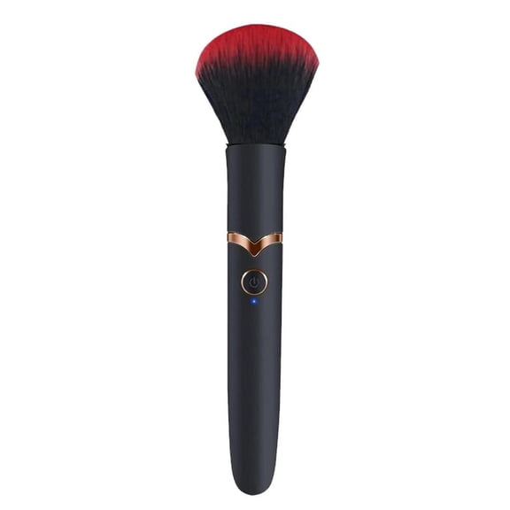 360 Degree Rotating Electric Makeup Brush for Adults, Suitable for Various Occasions, Made of ABS+TPE Silica Gel and Rayon Fiber