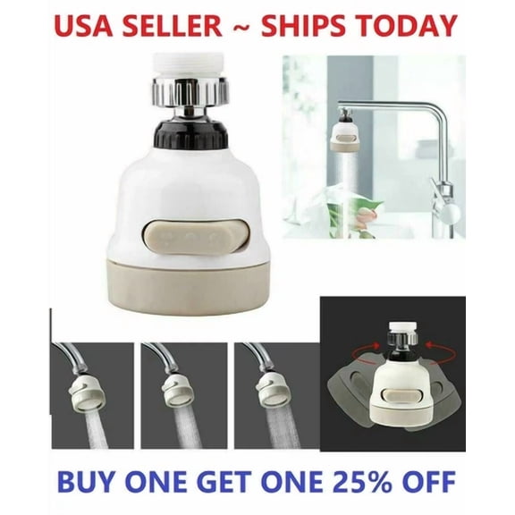 360 Degree Rotating Faucet Moveable Kitchen Tap Head Water Saving Nozzle Sprayer