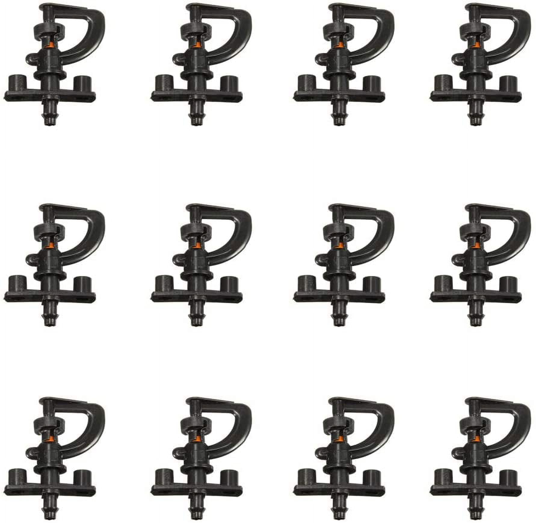 360Degree Rotating Garden Irrigation Misting Nozzle Pack of 12 Sprinkler Nozzles